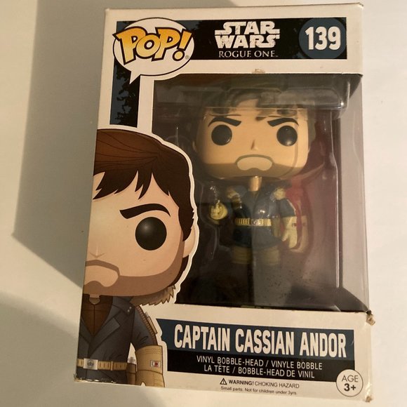 Funko Pop # 139 Captain Cassian Andor Star Wars Bobble Head - Picture 3 of 4